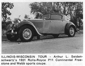 1931 Rolls-Royce Phantom II Continental Freestone and Webb