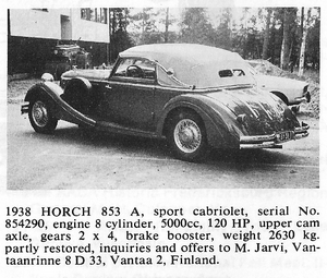 1938 Horch 853A