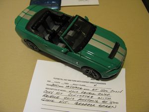 2010 Ford Mustang GT500 Convertible Model Car