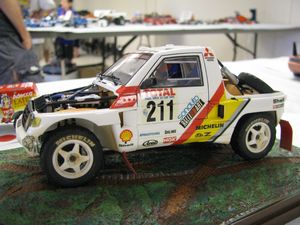 Hubert Auriol 1992 Dakar Rally Mitsubishi Pajero Model Car