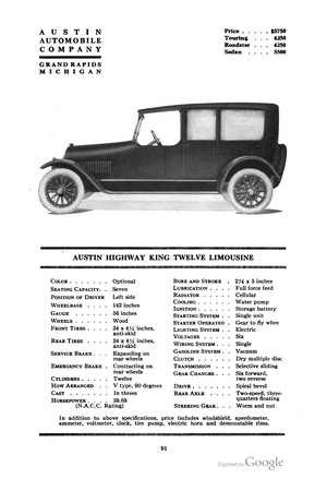 Austin Highway King Twelve Limousine