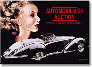 Automobilia `90 Auction Poster - 1938 Alfa Romeo 8C 2900B