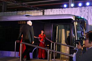 Warren Buffet and BYD K9 Bus