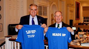 With Mayor Bloomberg and t-shirts from NYC DOT