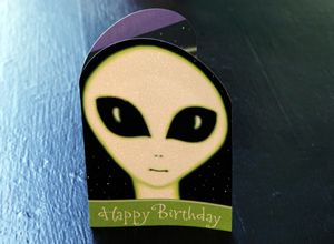 Alien Birthday Card