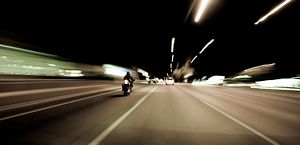 Motorcycle at Night