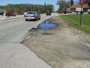 Damaged Road Shoulder
