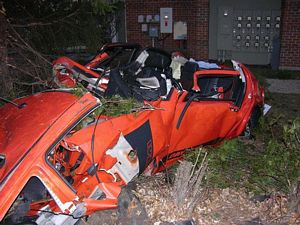 Wrecked Dodge Charger