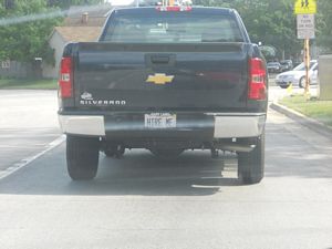 Hire Me License Plate
