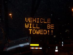 Parking Ban Sign