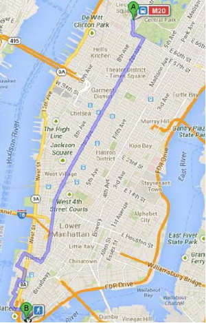 MTA M20 Map