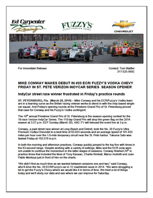 Mike Conway Ed Carpenter Racing