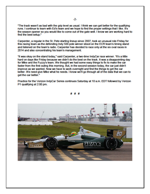 Mike Conway Ed Carpenter Racing
