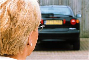 Woman and Car