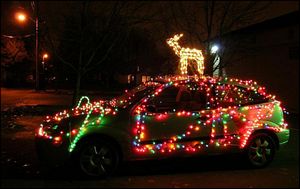 Christmas Lights on Car