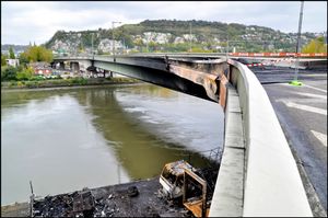 French Bridge Fire
