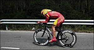 Fernando Alonso On His Bike