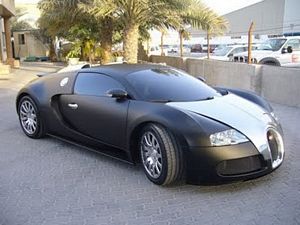 Matte Black Bugatti