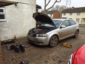 Tools ready to service Graham's A3 V6