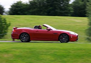 Matt Hubbard in a Jaguar XKR-S