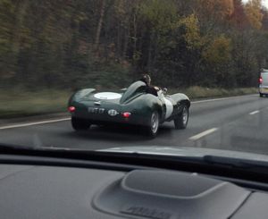 Jaguar D-Type On The Road