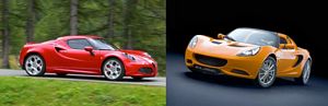 Alfa 4C vs Lotus Elise S
