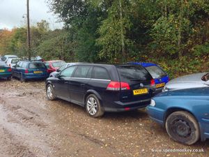 Vauxhall Vectra in a scrapyard in 2013