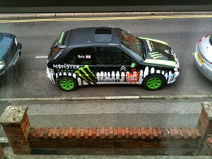 tastelessly modified car