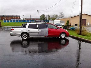 tastelessly modified car
