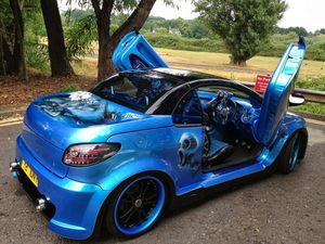 tastelessly modified car