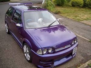 tastelessly modified car
