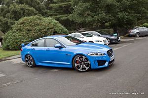 2013 Jaguar XFR-S in French Racing Blue