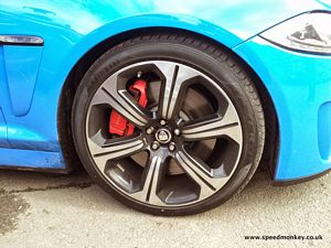 2013 Jaguar XFR-S in French Racing Blue