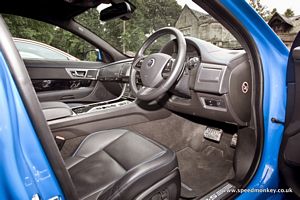 2013 Jaguar XFR-S in French Racing Blue