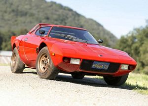 red Lancia Stratos