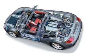 Porsche Carrera GT cutaway