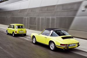 Classic Mini and Porsche