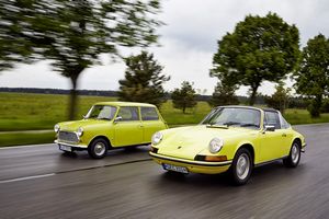 Classic Mini and Porsche