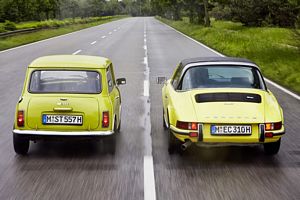 Classic Mini and Porsche