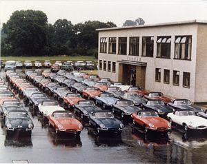 Jaguar E-type launch