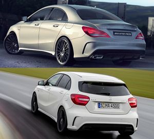 Mercedes A 45 AMG vs CLA 45 AMG