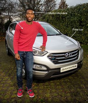 Daniel Sturridge Hyundai Santa Fe