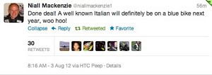 Niall lets slip some news