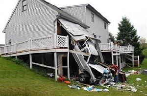 Car crash house