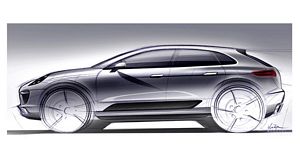 Porsche Macan design drawing