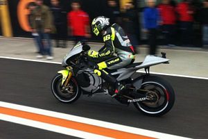 Valentino Rossi tests the 2013 Yamaha YZR-M1