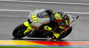 Valentino Rossi tests the 2013 Yamaha YZR-M1