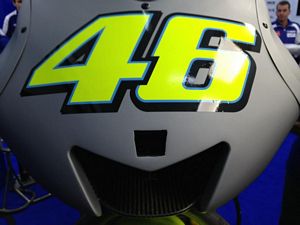 Valentino Rossi tests the 2013 Yamaha YZR-M1