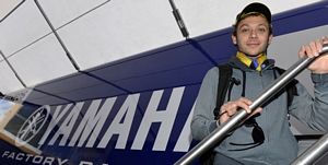 Valentino Rossi tests the 2013 Yamaha YZR-M1
