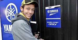 Valentino Rossi tests the 2013 Yamaha YZR-M1